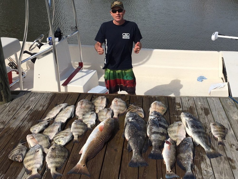 Great time fishing in Chauvin with Redfishcharterco Louisiana Charter Boat Association